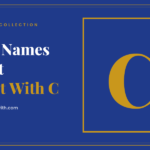 Boy Names That Start With C