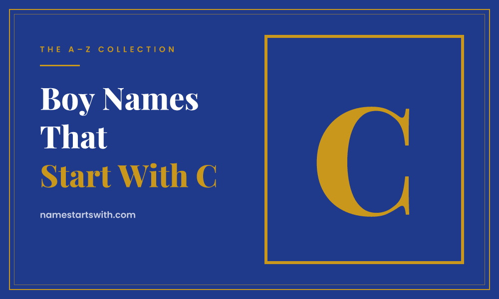 Boy Names That Start With C