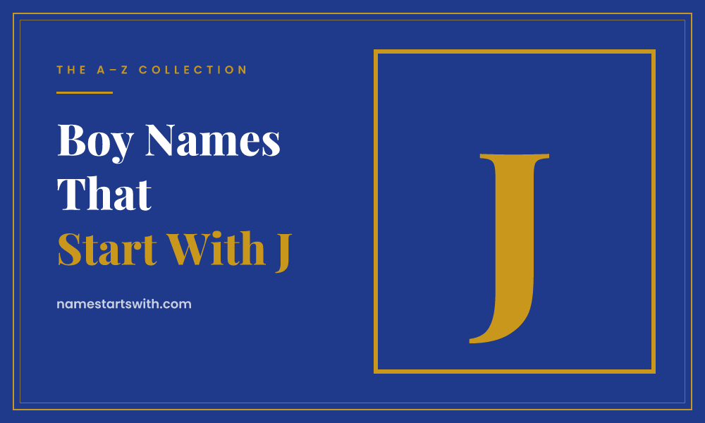 Boy Names That Start With J