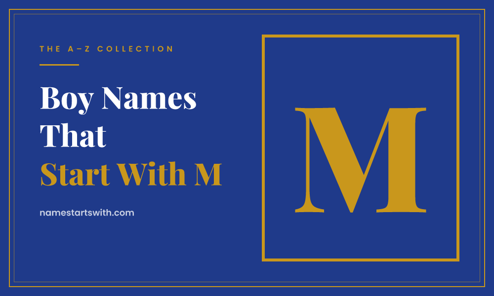 Boy Names That Start With M