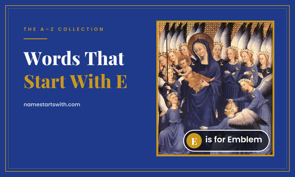 Emblem — words that start with e