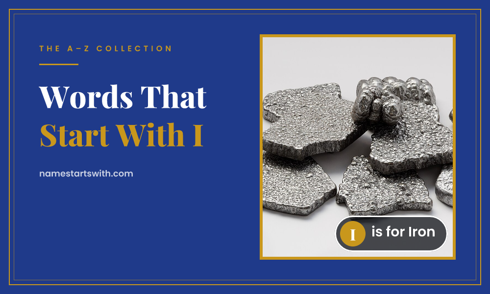 Iron — words that start with i