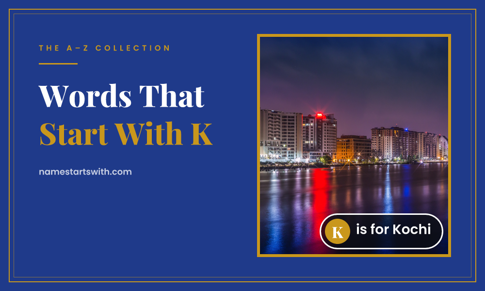 Kochi — words that start with k